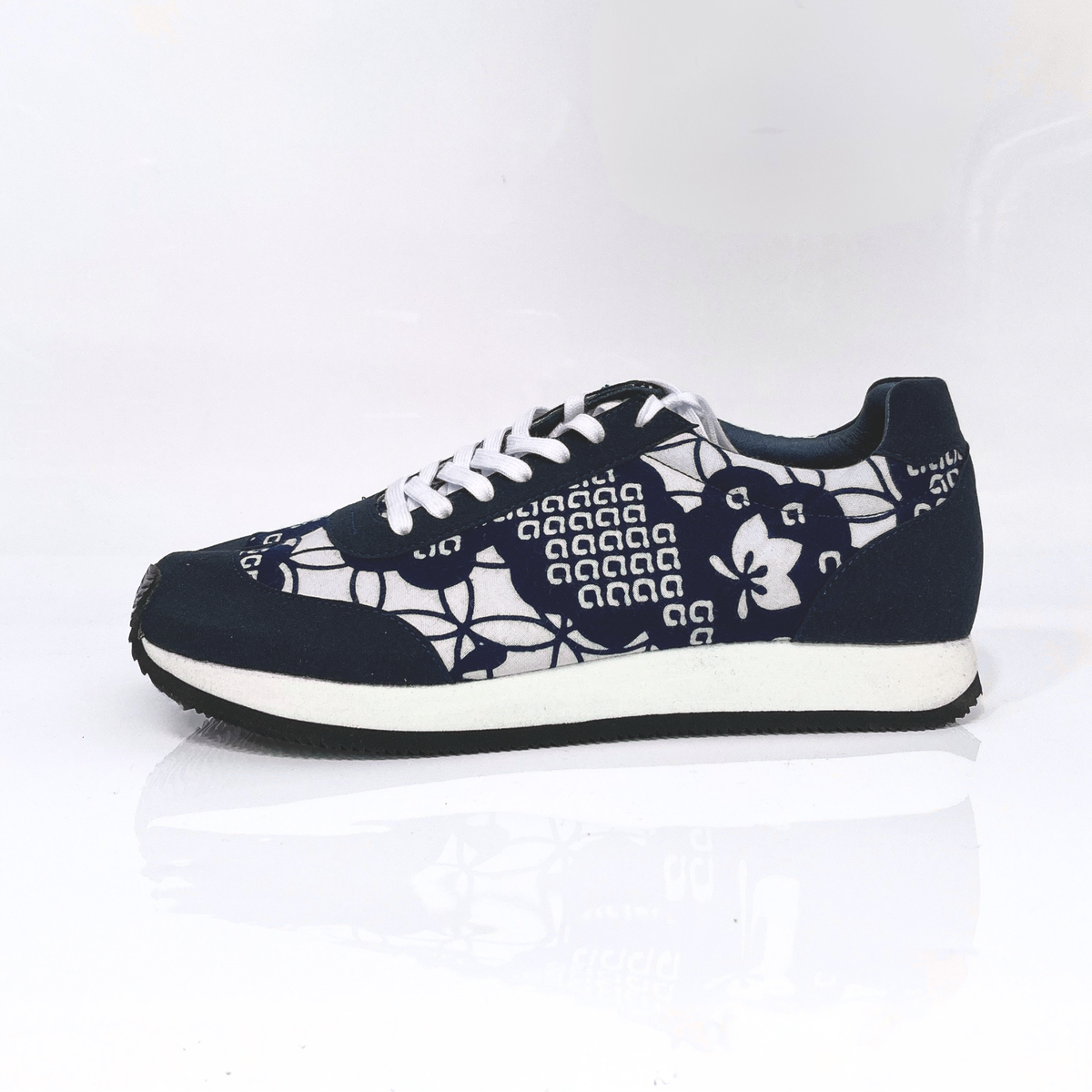 Ninja Tabi Shoes / low-top  — Geometric flower(No.1 / 25cm)