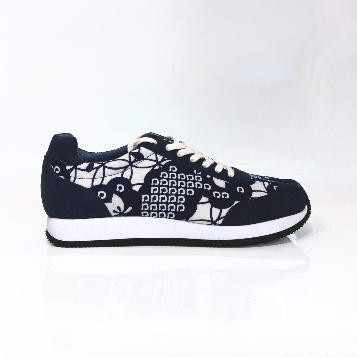 Ninja Tabi Shoes / low-top  — Geometric flower(No.1 / 25cm)