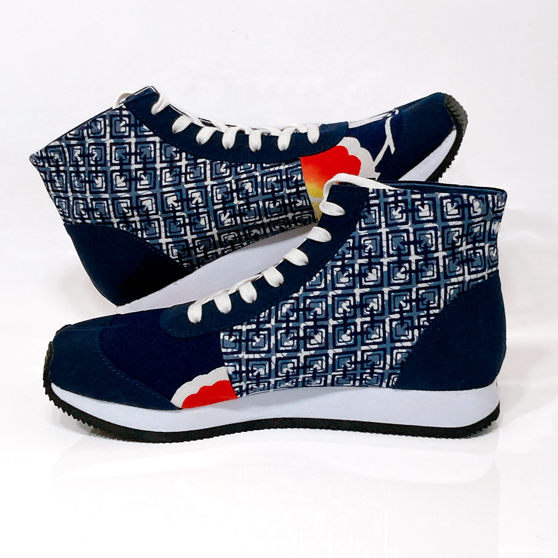 Ninja Tabi Shoes — Flare Red flower (No.14 / 23cm)